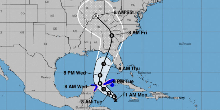 Disturbance in Gulf (Courtesy/NOAA)