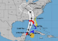 Tropical Storm Helene path (Courtesy/NOAA)